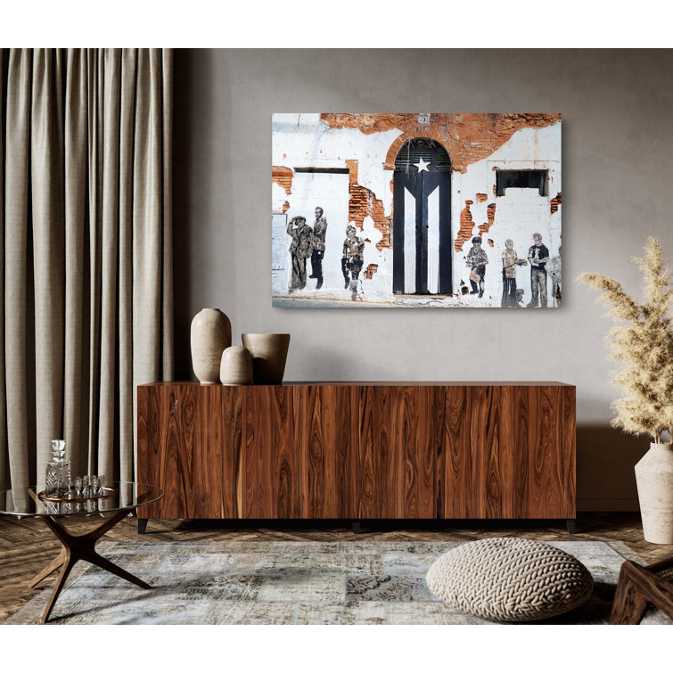 House of Hampton® El Viejo San Juan Puerto Rico Flag Door, Puerto Rican